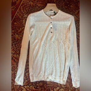 John Varvatos Linen Henley